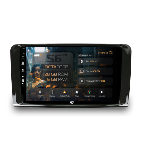 GL X164 2007-2012 - Navigatie Android Merdeces Benz ML/GL 4G 6GB | Hub64.ro
