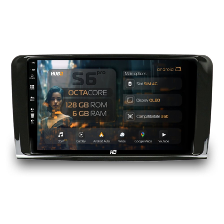 Navigații Mercedes-Benz GL X164 2007-2012 - Navigatie Android Mercedes Benz ML/GL 4G 6GB | Hub64.ro