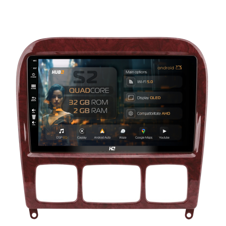 S-Class W220 1998-2005 - Carplay Android 13 Mercedes Benz ML W163 2GB | Hub64.ro