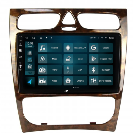 Navigatie Android 13 Benz C Class (W203) (2002-2004) QLED | Hub64.ro [2]