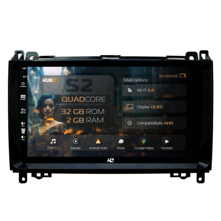 Navigații auto dedicate - Navigatie Carplay Android 13 Opel Agila 2GB | Hub64.ro