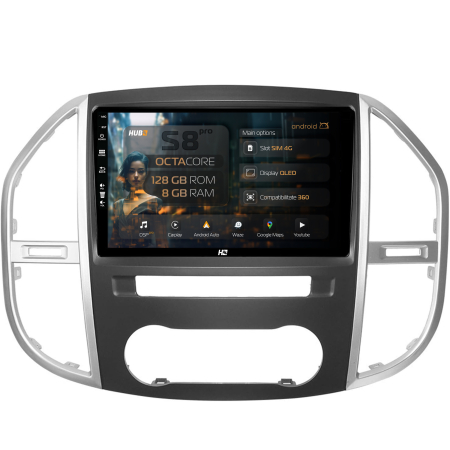 Vito 2016 - >> - Navigatie Android 13 Mercedes Benz Vito 8GB | Hub64.ro