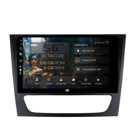 CLS W219 2004-2010 - Navigatie Android Merdeces W211/W219 4G 6GB | Hub64.ro