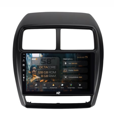 Asx 2015-2019 - Navigatie Mitsubishi ASX Android 8+128GB | Hub64.ro