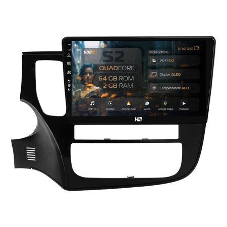 Navigații Mitsubishi Outlander 2013-2019 - Navigatie Android Mitsubishi Outlander (2013-2019) 2GB | Hub64.ro
