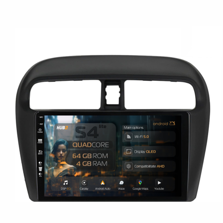 Space Star 2012->> - Navigatie QLED Mitsubishi Space Star Android 4+64GB | Hub64.ro