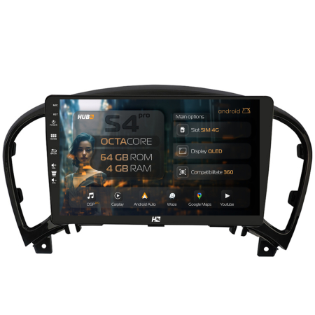 Juke 2010-2015 - Navigatie Android 13 Nissan Juke QLED | Hub64.ro