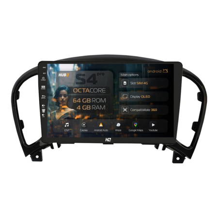 Navigații Nissan Juke 2010-2019 - Navigatie Android Nissan Juke QLED | Hub64.ro