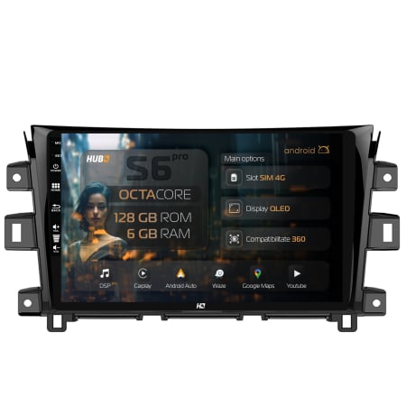 Navara 2015 - >> - Navigatie Android Nissan Navara NP300 4G 6GB | Hub64.ro