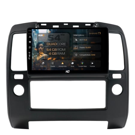 Navara 2004-2014 - Navigatie Android 13 Nissan Navara QLED | Hub64.ro