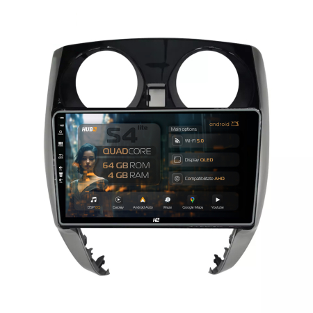 Note 2012-2019 - Navigatie Android 13 Nissan Note (2012-2019) QLED | Hub64.ro