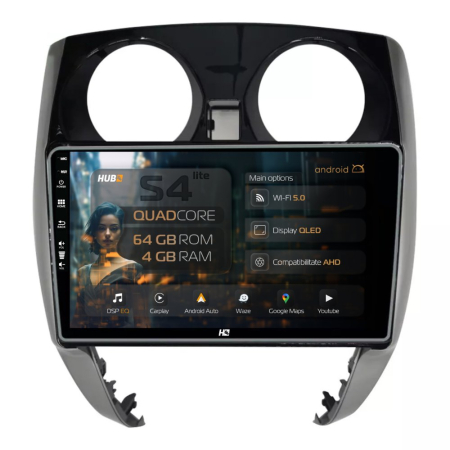 Navigații Nissan Note 2012-2019 - Navigatie Android Nissan Note (2012-2019) QLED | Hub64.ro