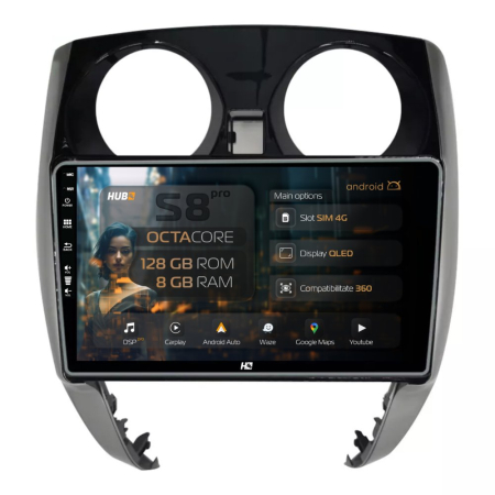Navigații Nissan Note 2012-2019 - Navigatie Android Nissan Note (2012-2019) 8GB | Hub64.ro