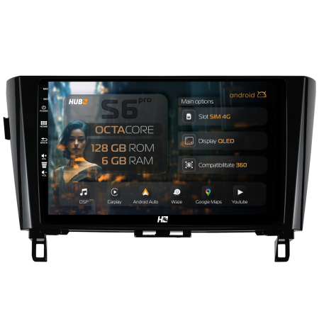 Qashqai J11 2014 - >> - Navigatie Android 13 Nissan Qashqai/X-trail 4G 6GB | Hub64.ro