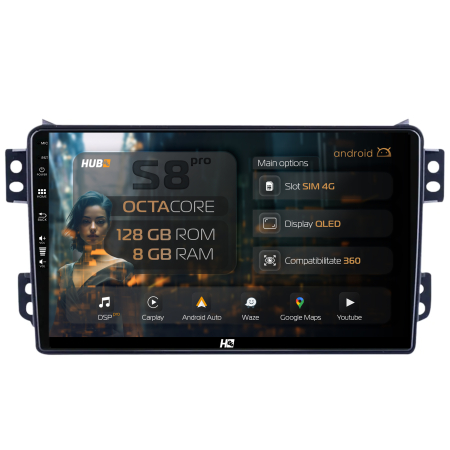 Agila 2000-2014 - Navigatie Android 13 Opel Agila 8+128GB | Hub64.ro