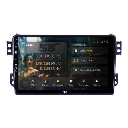 Navigații Suzuki Splash 2008-2014 - Navigatie Android Opel Agila / Suzuki Splash (2008-2014) 8GB | Hub64.ro
