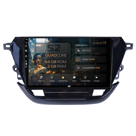 Corsa E 2013-2019 - Navigatie Carplay Opel Corsa E 2016-2019 2GB | Hub64.ro