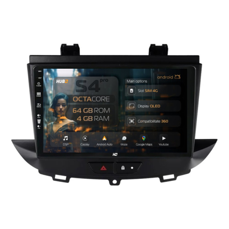 Navigații Opel Crossland X 2017-2021 - Navigatie Android Grandland X /  Opel Crossland X (2017-2021)QLED| Hub64.ro