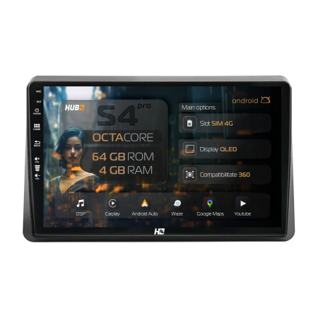 Renault Master lll 2020-2024 - Navigatie Android Master/Movano QLED| Hub64.ro