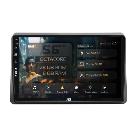 Renault Master lll 2020-2024 - Navigatie Android Movano & Master 6GB | Hub64.ro
