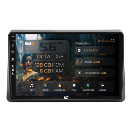 Navigații Renault Master III facelift 2020-2024 - Navigatie Android Movano & Master 6GB | Hub64.ro