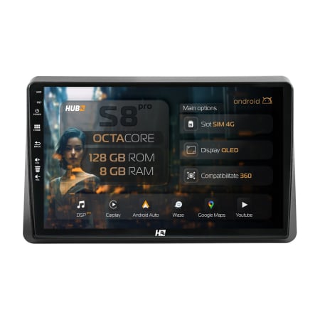 Renault Master lll 2020-2024 - Navigatie Android 13 Renault Master 8+128GB | Hub64.ro