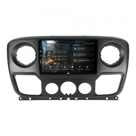Navigații Renault Master 2011-2021 - Navigatie Android Renault Master 8+128GB | Hub64.ro