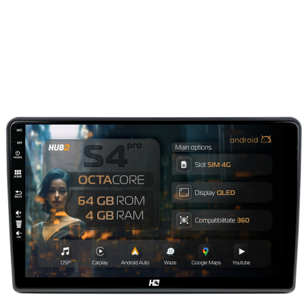 Trafic 2002-2014 - Navigatie Android Opel Vivaro / Renault Trafic / Nissan Primastar (2006-2010) QLED | Hub64.ro