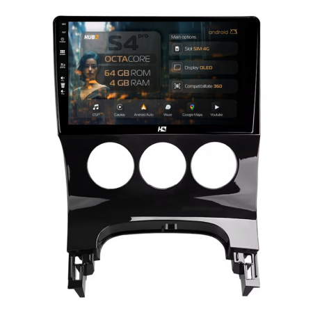 Navigații Peugeot 5008 (2009-2017) - Navigatie Android Peugeot 3008 4GB QLED | Hub64.ro