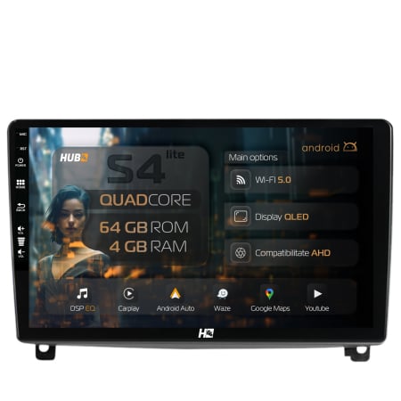 407 (2004-2011) - Navigatie Peugeot 407 Android 4+64GB 4G | Hub64.ro