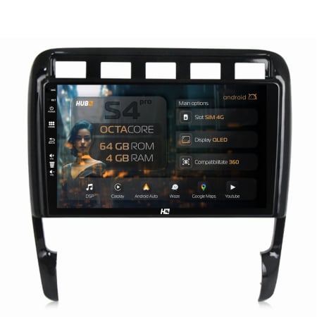 | Playere si Accesorii Universale | - Navigatie QLED Porche Cayenne 02-10 4GB | Hub64.ro