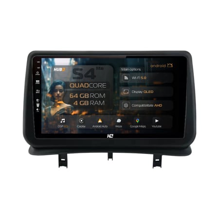 Clio III 2005-2012 - Navigatie QLED Renault Clio 3 | Hub64.ro