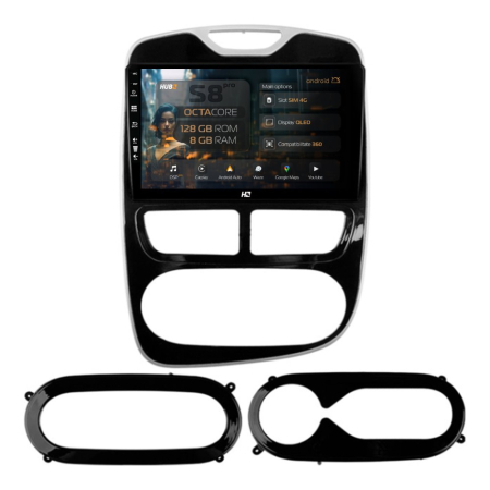 Navigații Renault Clio IV 2012-2016 - Navigatie Android Renault Clio IV / Zoe 8GB | Hub64.ro