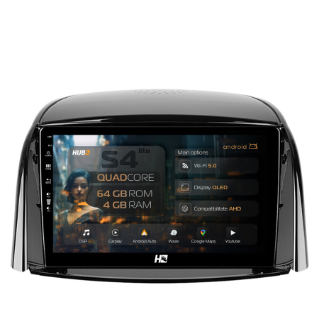 Koleos 2007-2016 - QLED Android Renault Koleos (2009-2016) 4+64GB | Hub64.ro