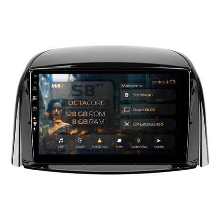 Navigații Renault Koleos I 2008-2016 - Navigatie Android Renault Koleos (2008-2016) 8+128GB | Hub64.ro