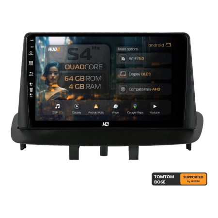 Navigații auto dedicate - Navigatie QLED 10 Renault Megane 3/Fluence | Hub64.ro