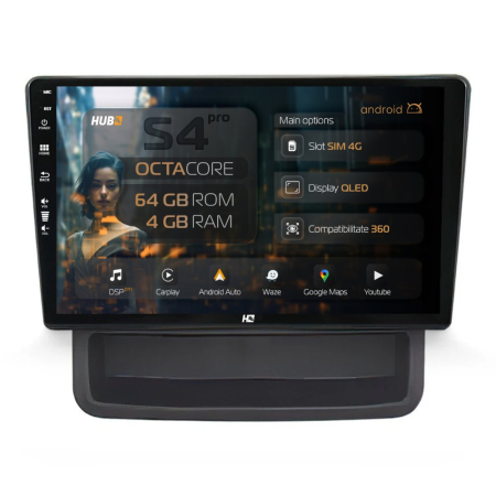 Navigații Renault Trafic II 2010-2014 - Navigatie Android Renault Trafic / Opel Vivaro (2010-2014) QLED | Hub64.ro