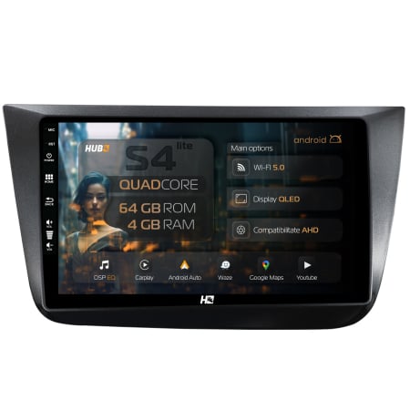 Altea 2004-2015 - Navigatie Android 13 Seat Altea / Toledo QLED | Hub64.ro