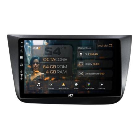 Navigații Seat Toledo 2004-2009 - Navigatie Android Seat Altea / Toledo QLED | Hub64.ro
