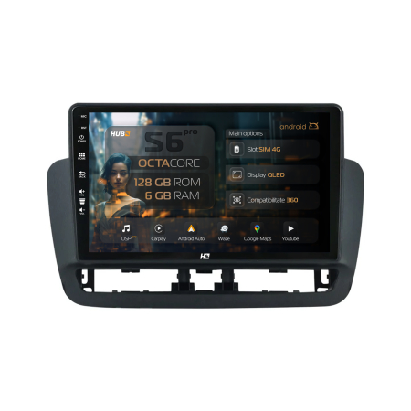 Ibiza IV 2014-2017 - Navigatie Android Seat Ibiza IV (2014-2017) 6GB | Hub64.ro