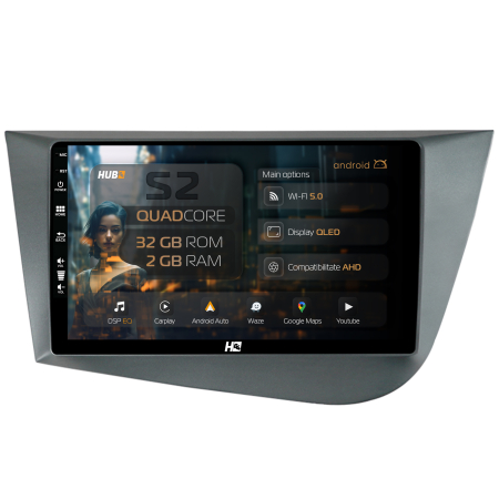 Leon 2 2005-2012 - Carplay Android 13 Skoda Octavia 2 | Hub64.ro