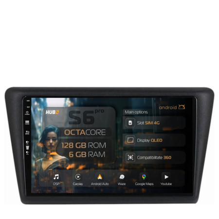 Navigații Skoda Rapid 2012-2019 - Navigatie Android Toledo Rapid (2012-2019) 6GB | Hub64.ro