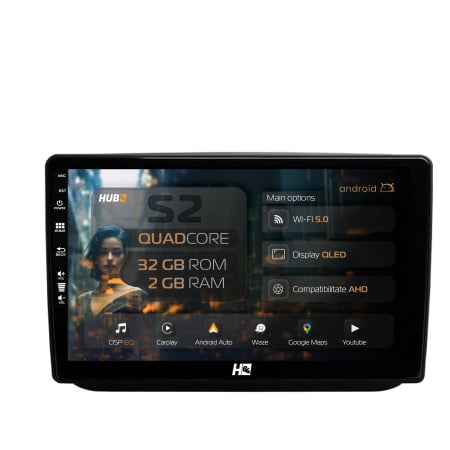 Fabia 1999-2013 - Carplay Carpad Android 13 Toyota Avensis | Hub64.ro