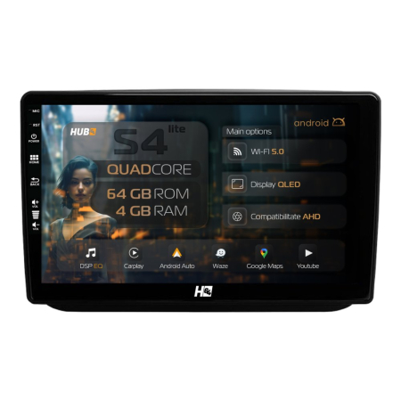 Navigații Skoda Fabia II 2007-2014 - Navigatie QLED Android Skoda Fabia | Hub64.ro