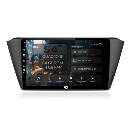 Navigații Skoda Fabia III 2014-2021 - Navigatie QLED Skoda Fabia 3 2015+ 4GB | Hub64.ro