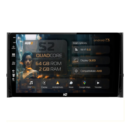 Navigații Skoda Kodiaq 2016-2023 - Carplay Android Skoda Kodiaq (2016-2023) 2GB | Hub64.ro