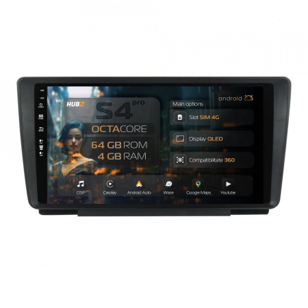Skoda - Navigatie QLED Android Skoda Octavia 2 | Hub64.ro