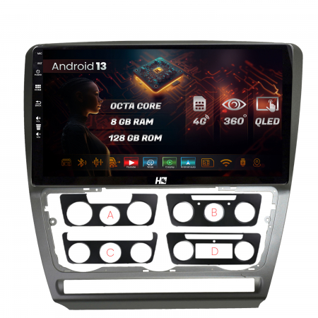 Octavia II NFL 2005-2008 - Navigatie Android 13 Skoda Octavia 2 8GB | Hub64.ro