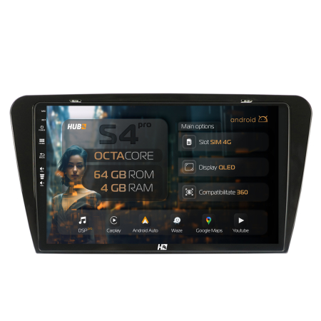 Octavia III 2013 - >> - Navigatie Android 13 Skoda Octavia 3 QLED | Hub64.ro