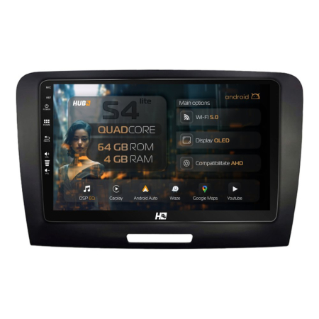 Navigații Skoda Superb II 2008-2015 - Navigatie Android Skoda Superb 2 QLED | Hub64.ro
